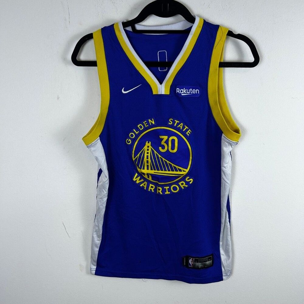 Stephen Curry Golden State Warriors Nike Swingman Jersey Youth L 14-16 Blue 30